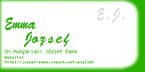 emma jozsef business card